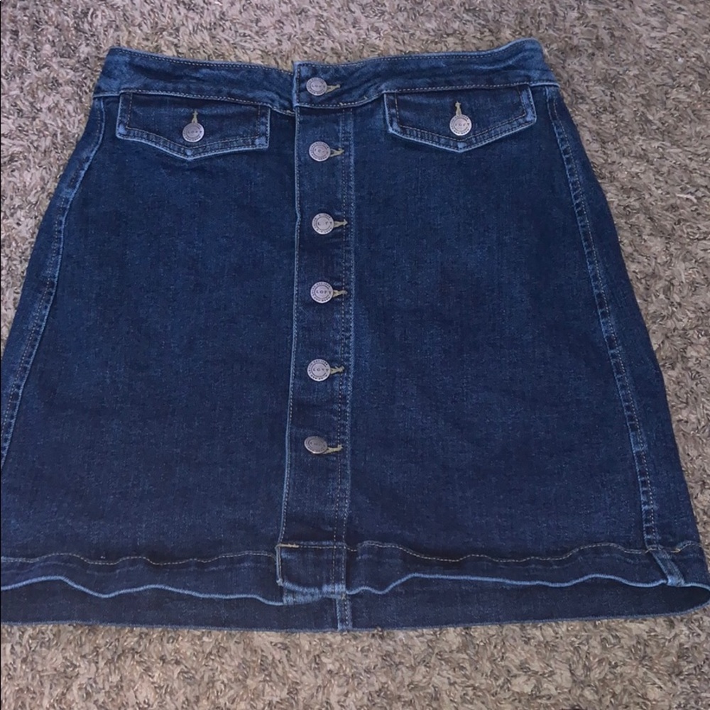 Dark Jean Skirt